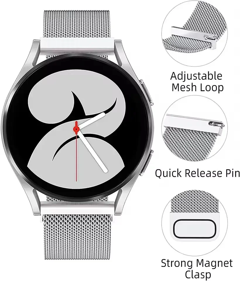 Stainless Steel Diamond Metal Strap and Case