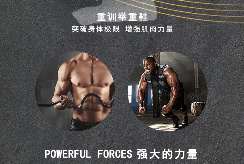 Description Picture 4 of itemMen's Weightlifting Shoes Size 36-45 Women Squat Deadlift Shoes Gift Elastic Band Gym Training Bodybuild