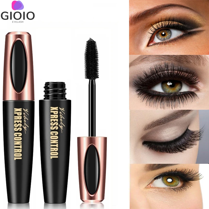 GIOIO 4D Silk Fiber Lashes Mascara Effet Faux Cils Waterproof Rimmel