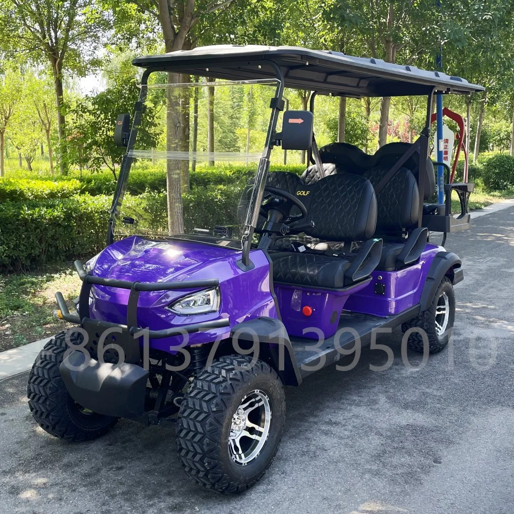 

2023 New Model Style 2 4 6 Seat Sightseeing Bus Club Cart Electric Golf Buggy Hunting Cart with 4 Wheel Disc Brakes