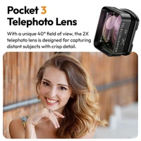 Ulanzi F35 Pocket 3 Wide-Angle Lens / Telephoto Lens for DJI Osmo Pocket 3 Magnetic Photograph Attachment Quick Installation - Image 4