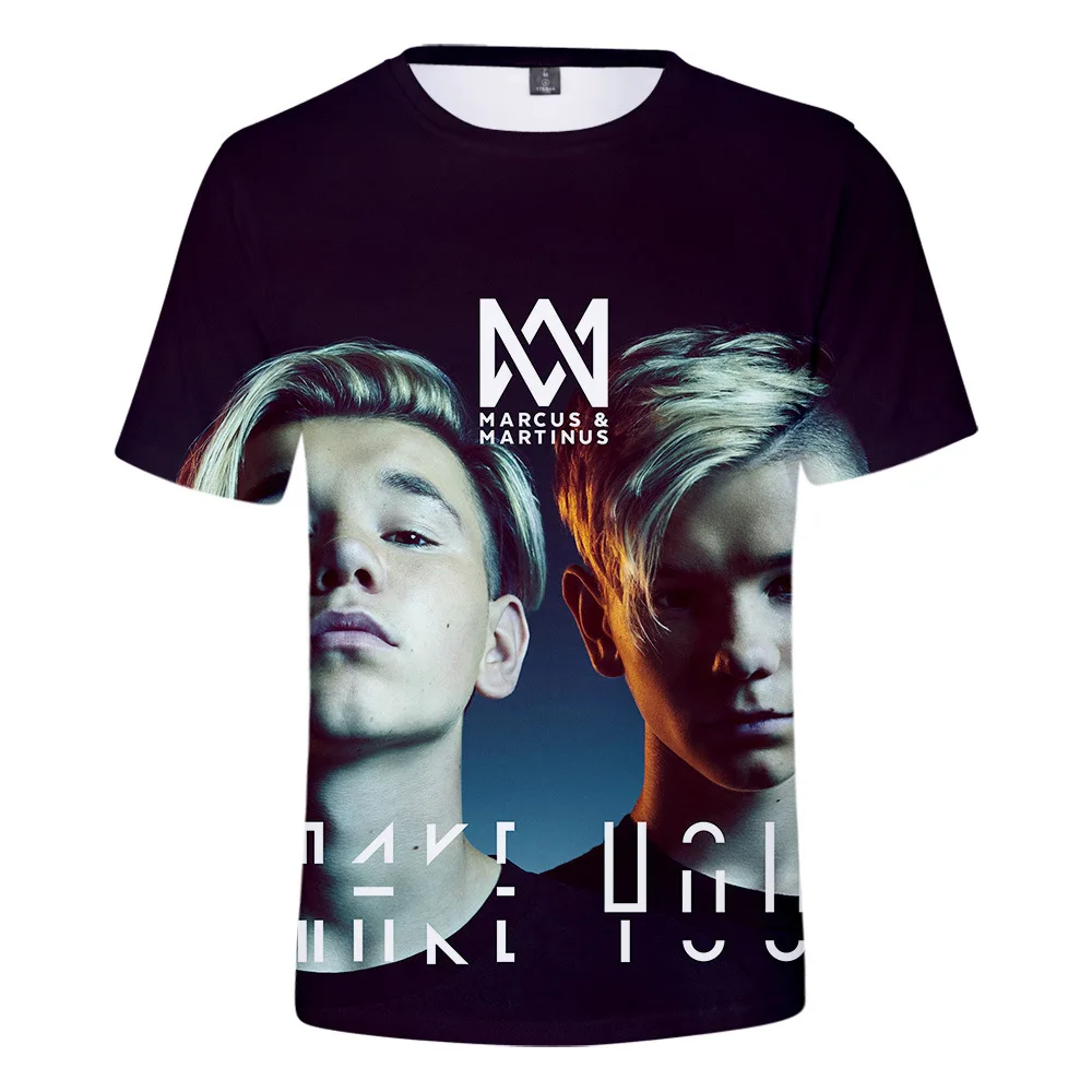 

Marcus and Martinus 3D T Shirt Men Women Summer Hip Hop Streetwear Fashion Casual Short Sleeve Cool Tshirt Oversized Tops