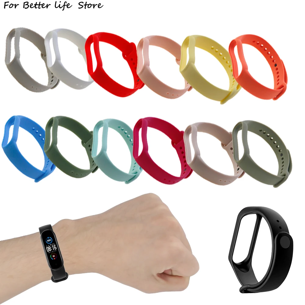 1Pcs Suitable For Xiaomi Bracelet 5 Silicone Strap NFC Smart Bracelet Soft Sports Watch Smart Watch Accessories
