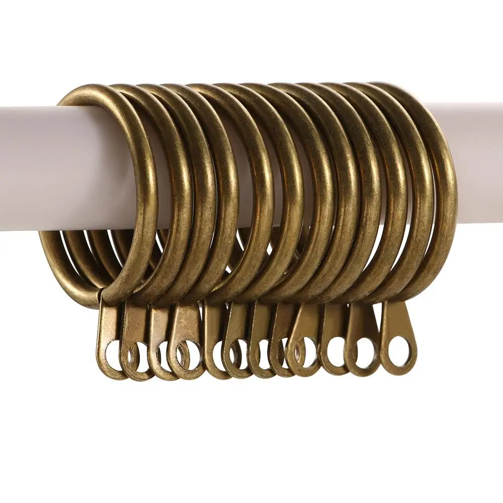Description Picture 2 of itemHome Heavy Duty Low Noise Practical Roman circle Curtain Rings Hanging Hooks For Curtains Rods