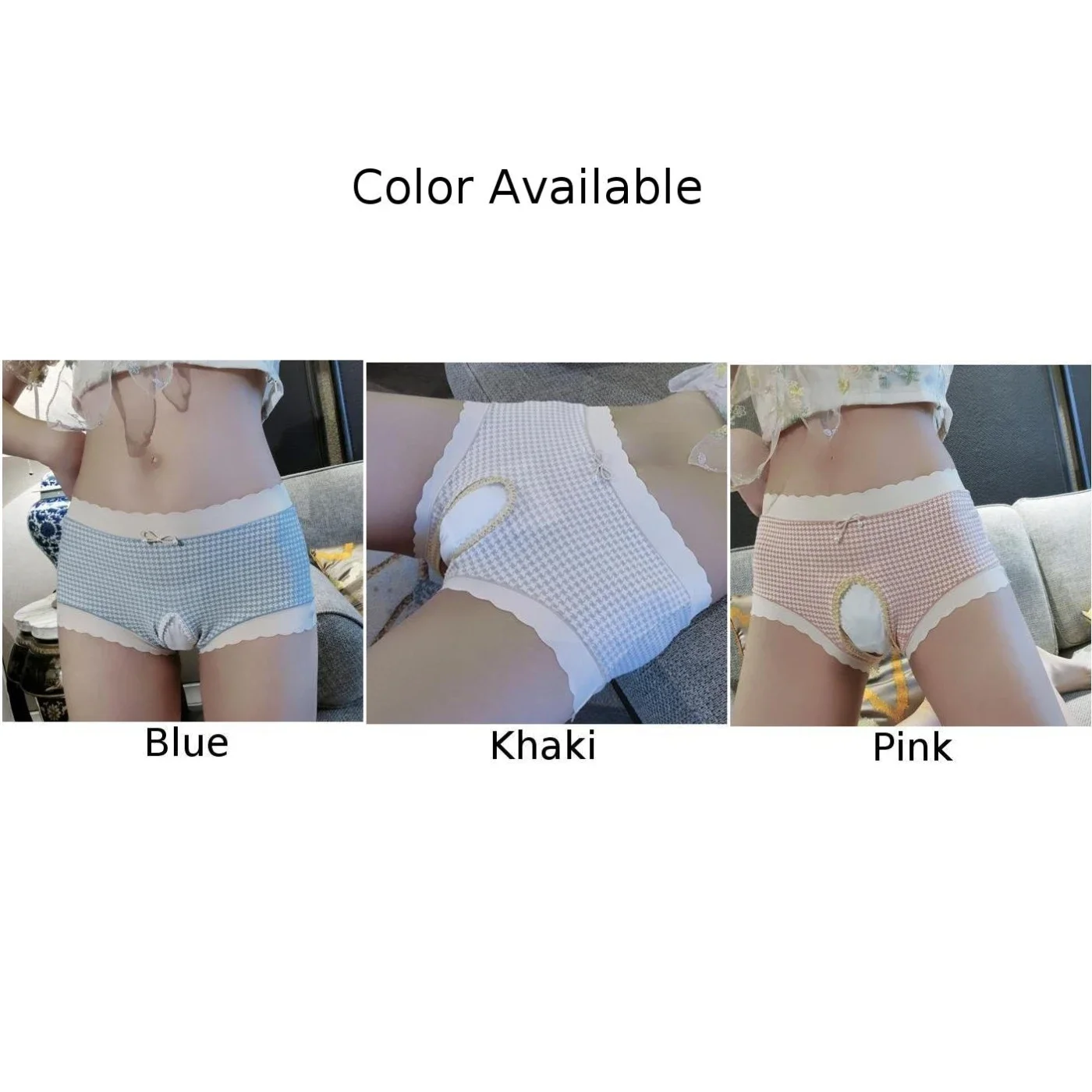 Men Women Underwear Open Crotch Briefs Sexy Sissy Erotic Hombre Male Lingerie Unisex Crotchless Panties Gay Underpants Thongs