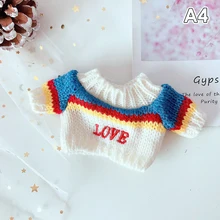 

1PC Kawaii Clothing Sweater Stuffed Toy Dolls Outfit Children's Gifts Doll Clothes For Idol Dolls Accessories Plush Doll