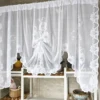 1PC woven butterfly style pull-out window screen, elegant and beautiful, suitable for kitchen and living room partitions 2
