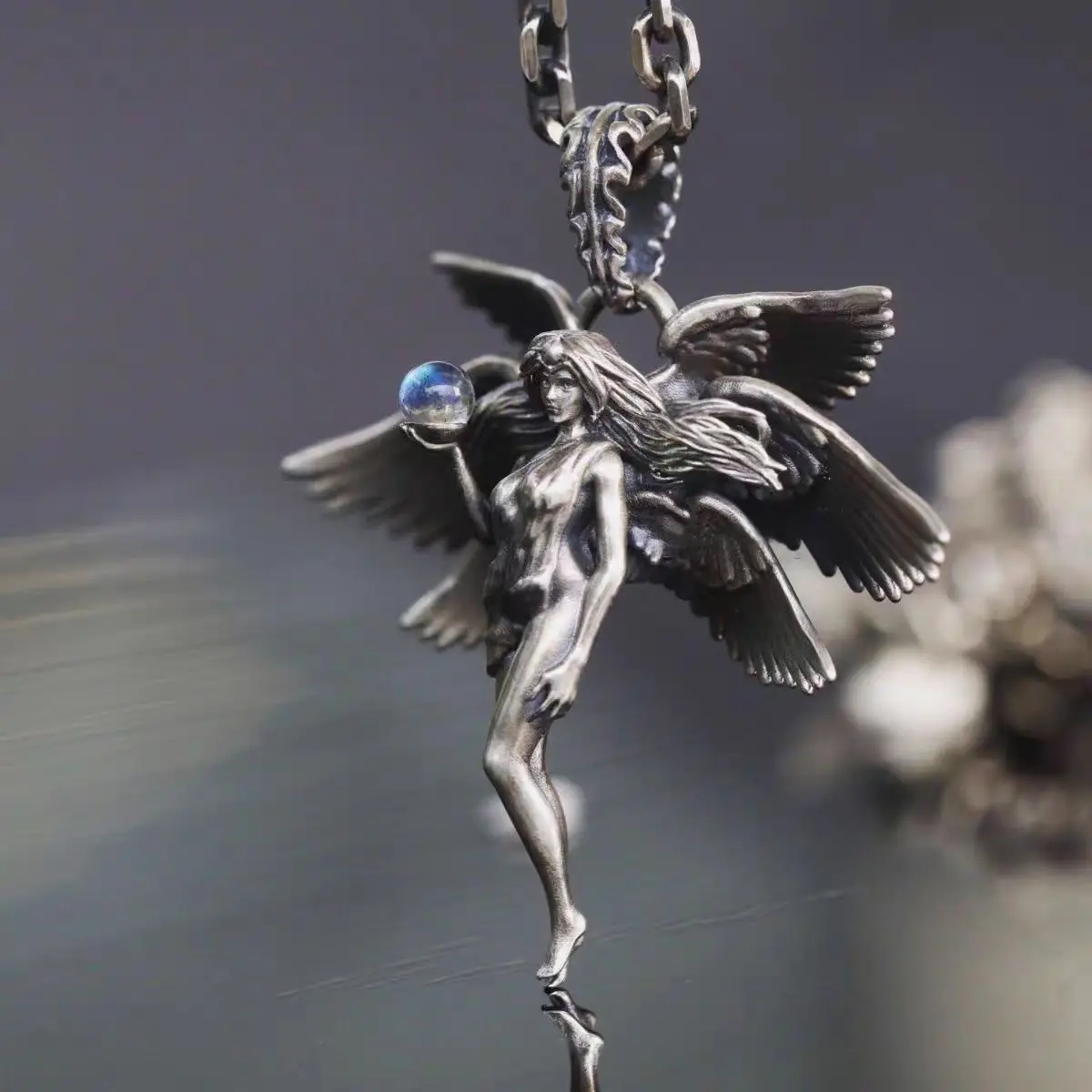 

Six Wings Angel Pendant s925 Silver Tide Men and Women The Wings of Heaven Couple Pendant