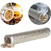 Stainless Steel BBQ Mesh Smoker Tube Filter Gadget Generator Pellet Smoking BBQ Accessories Tools Hexagon Round BBQ Smoked Tube 2