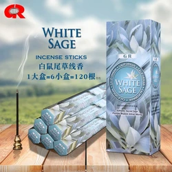 20 - Piece Aromatic Incense Stick Set - Handmade Sandalwood, Lavender, and Lemon Scents - White Sage