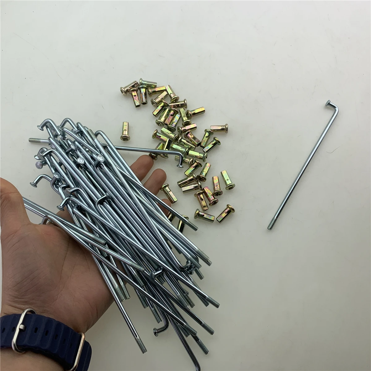 Off-road Motorcycle Front Rear Drum Disc Brake Steel Wire Spokes Car Bars For GN125 GN250 Jialing GS125 GY dirt bike wheel spoke