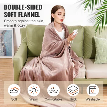 Heated Blanket Electric Throw 100 1