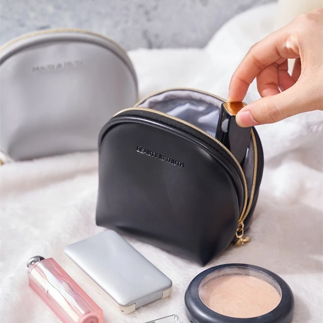 Szilárd Színű Rúzs Táska Nőknek Kicsi Vízálló Kozmetikai Utazási Mini Smink Tasak Szépségápolás Szükség Van Mujer Új