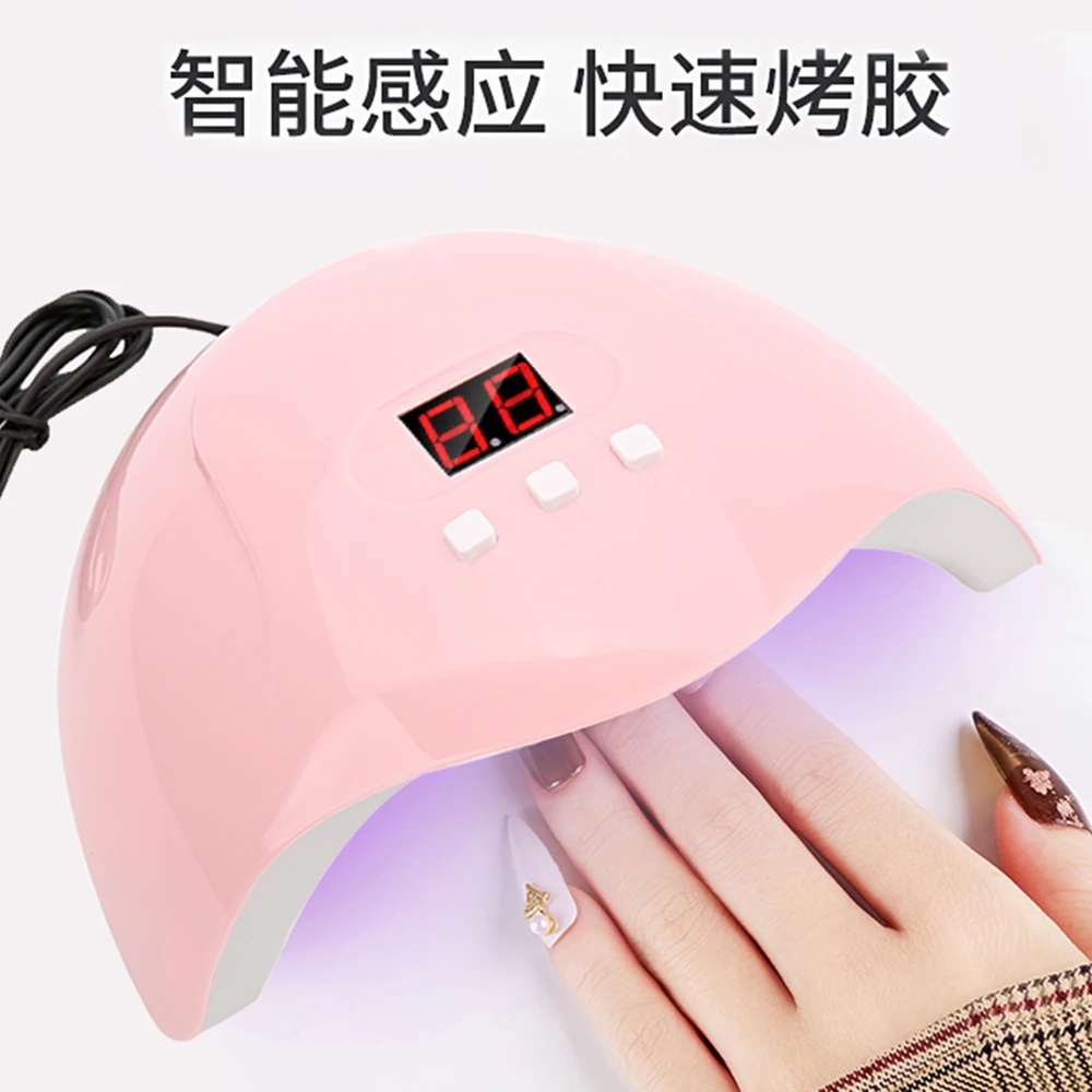 54WProfessionalUSBNailDryerUVLEDLampGelPolishFastSmartArt