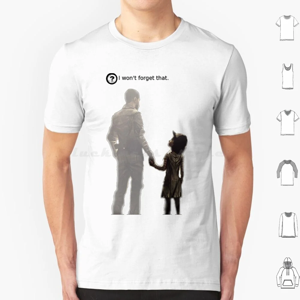 Non Voglio Dimenticare Questo. Maglietta Uomo Donna Bambini 6Xl Twd The Walking Dead Telltale The Walking Dead Game Clementine Lee