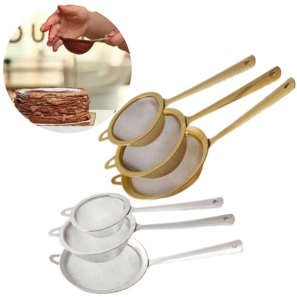 Stainless Steel Matcha Sifter Very Fine Mesh Rust-Proof Tea Strainer Easy to Clean Small Food Sifters For Kitchen
