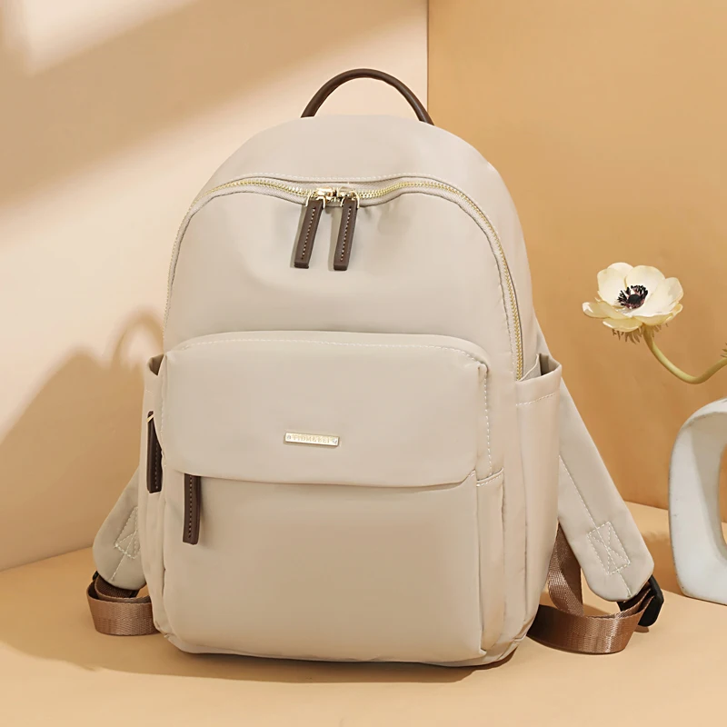 Female Retro British Fashion Simple Net Red Travel Korean Version Backpack