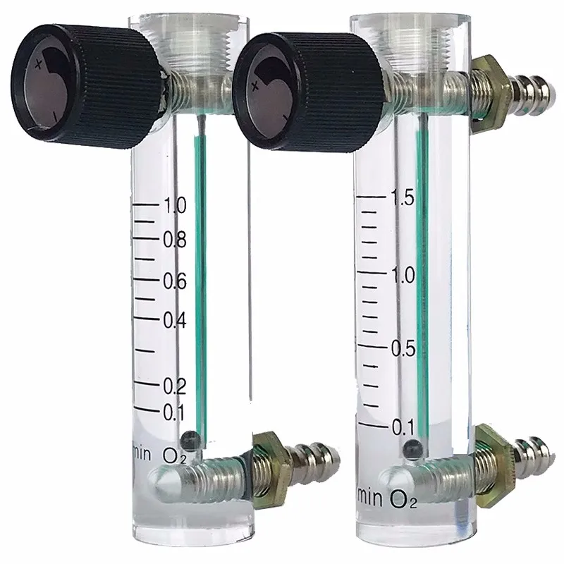 Air Oxygen Gas flow meter flowmeter caudalimetro counter flow indicator O2 oxigen gas meter device switch 0.1-35L/min