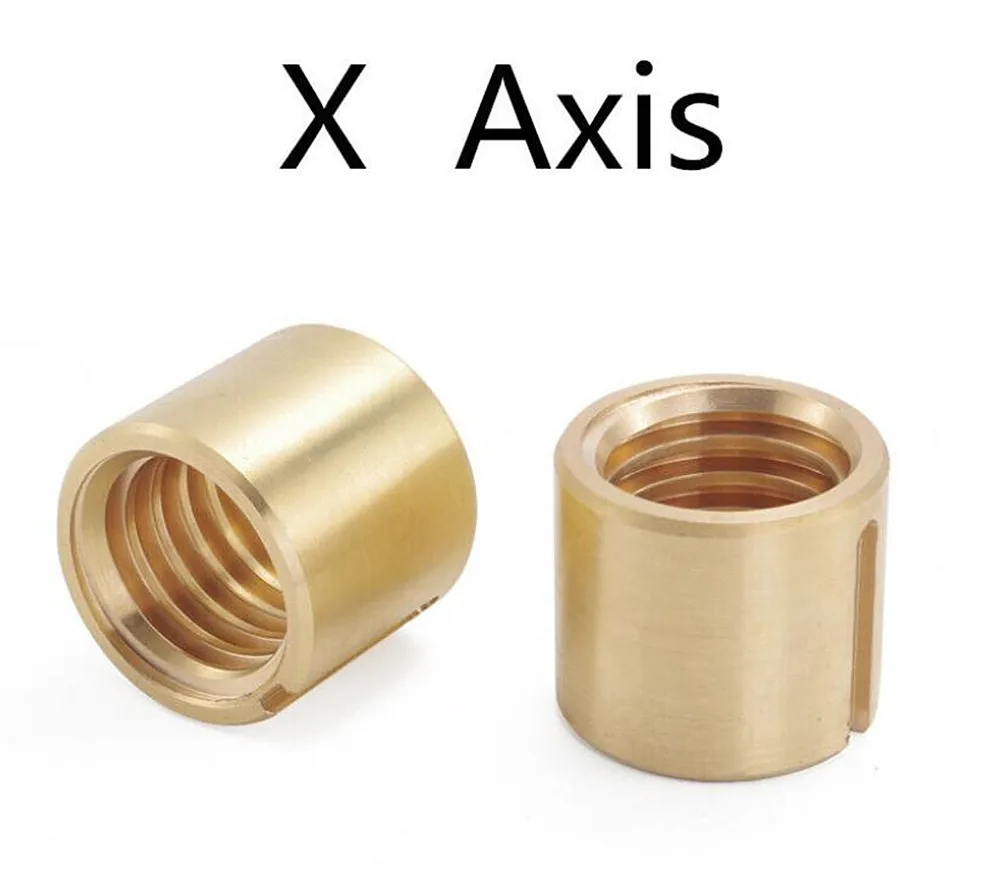 

1 набор (2 шт.) фрезерный станок, латунная Крестовая подача, гайка X Axis CNC, вертикальная фреза, фрезеровочный инструмент Bridgeport