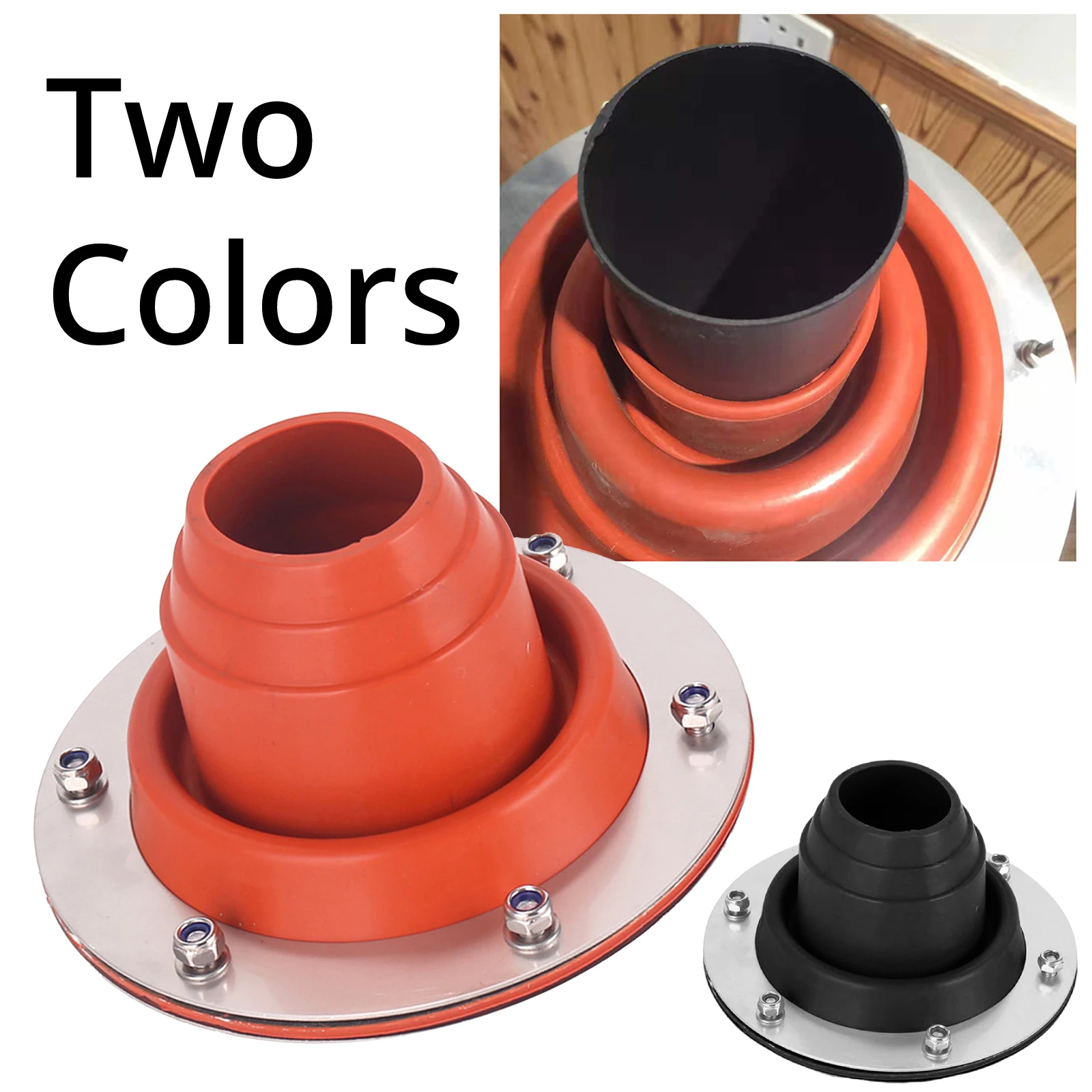 

Silicone Tent Stove Jack Furnace Wood Stove Chimney Vent with Durable Steel Base for Outdoor Camping Accessories