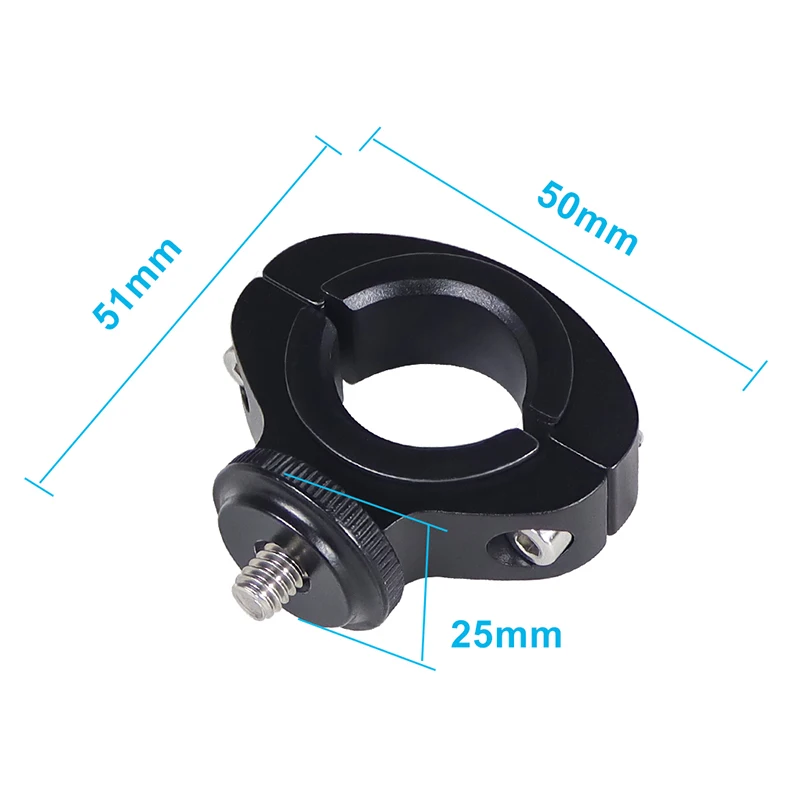 Aluminum Alloy Bike Bicycle Handlebar Mount for GoPro Hero13 10 9 8 7 1/4 Screws