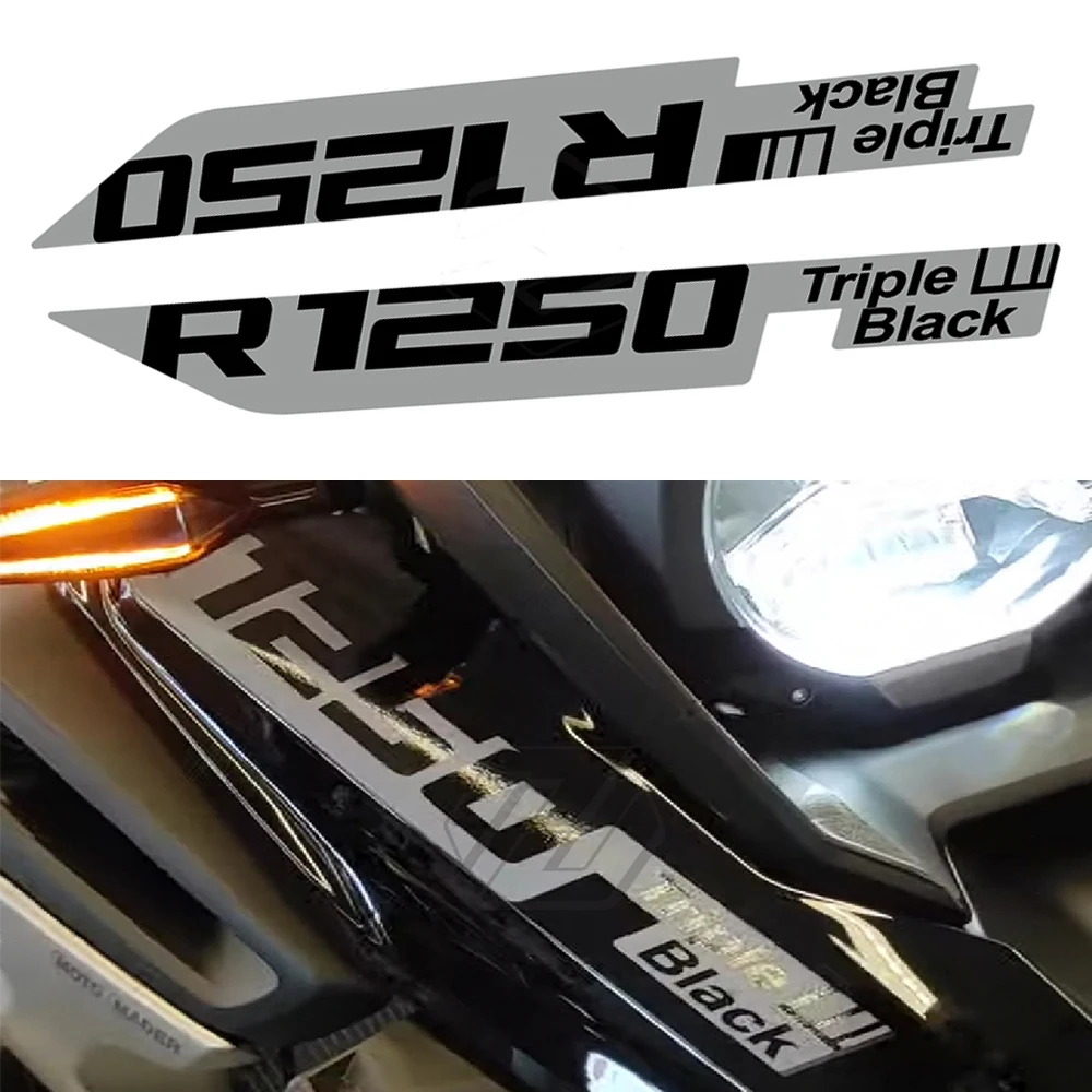 

Тройная черная наклейка R1250 для BMW R1250GS R1250GS, новая эксклюзивная наклейка R 1250gs 2017-2021