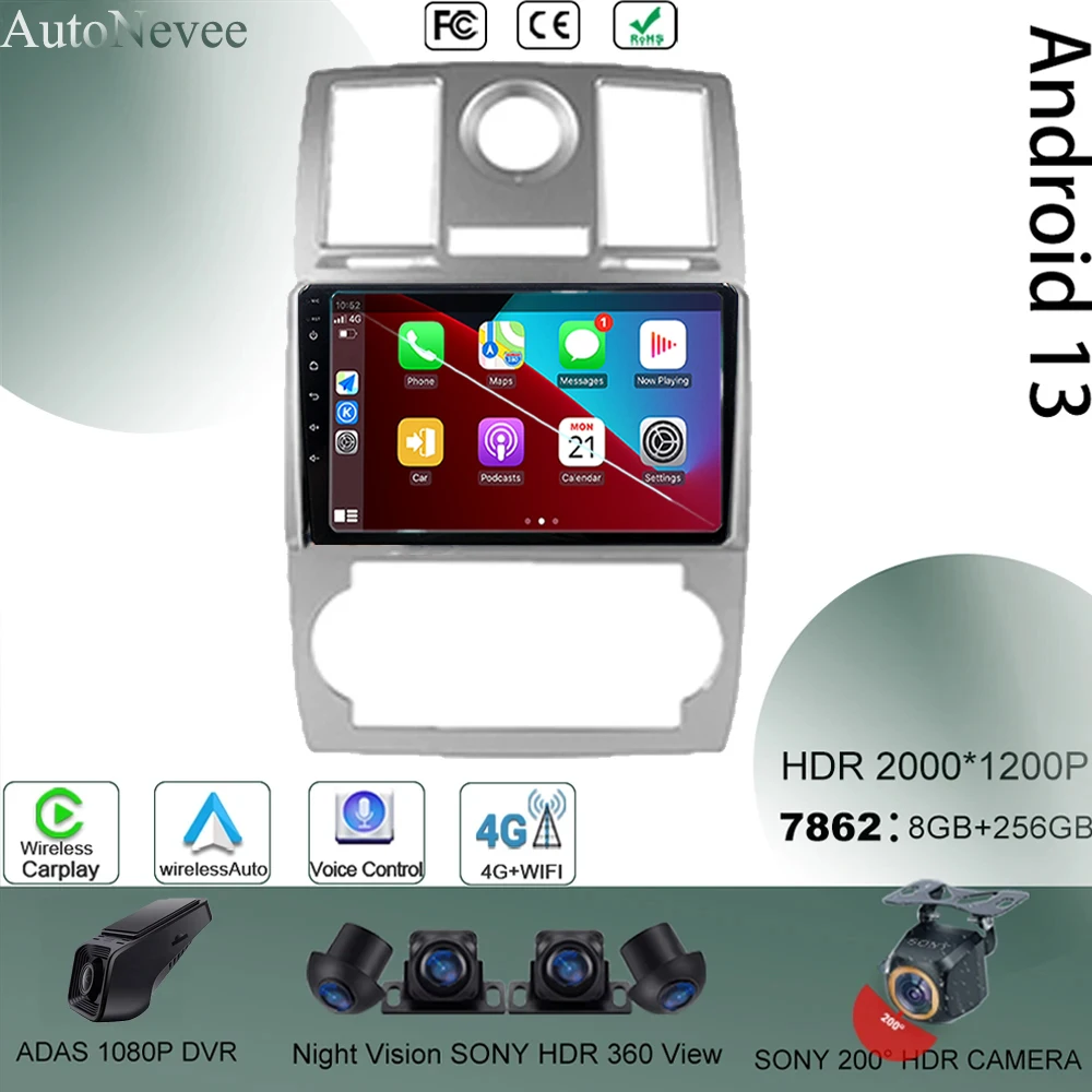 

Car CPU Android For Chrysler 300C 2004 - 2007 Carplay Multimedia Navigation Stereo Screen Autoradio High-performance Head Unit