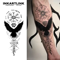 Evil Symbol Temporary Tattoo,Lasts To 15 Days New Technology Magic Waterproof Semi Permanent Sticker. 1