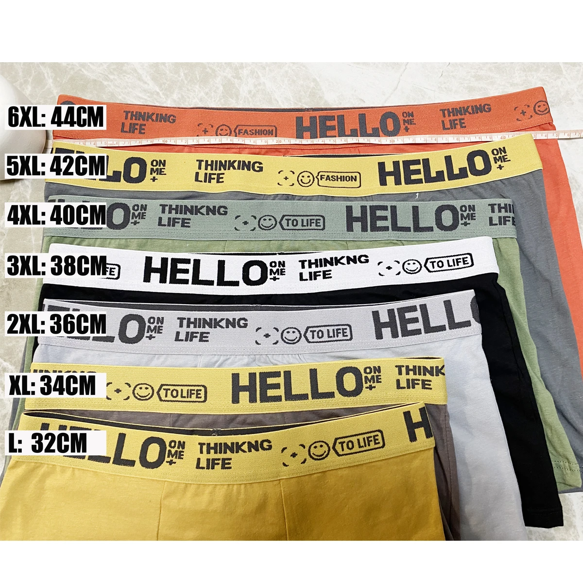 Plus size Mens Underwear Men Cotton Underpants Male Pure Panties Shorts Breathable Boxer Shorts Comfortable soft 12Pcs 40-120KG