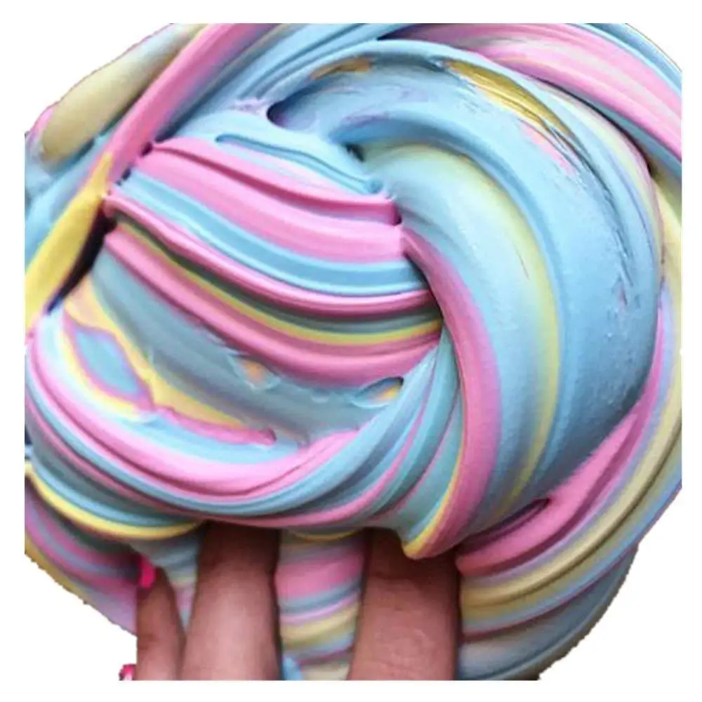 80ml Fluffy Slime Supplies Toys Soft DIY Clay Light Plasticine Non-Sticky Putty Modelling Charms Slime Putty Birthday Party Gift 2