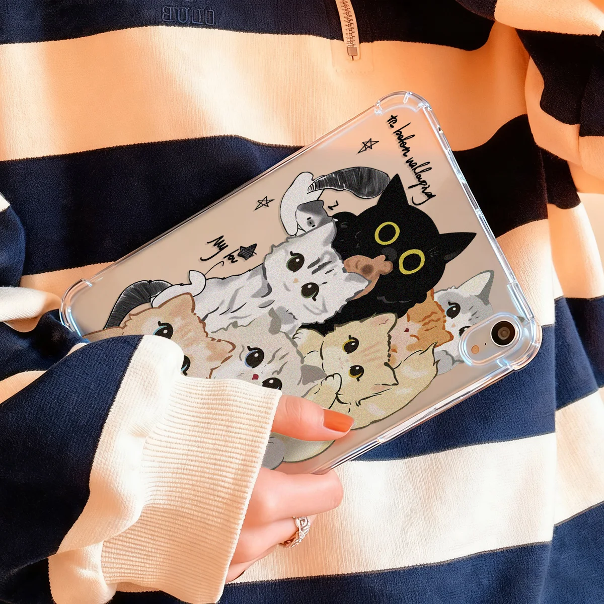 Enhanced Silicone Cat Tablet Case - Protective Cover