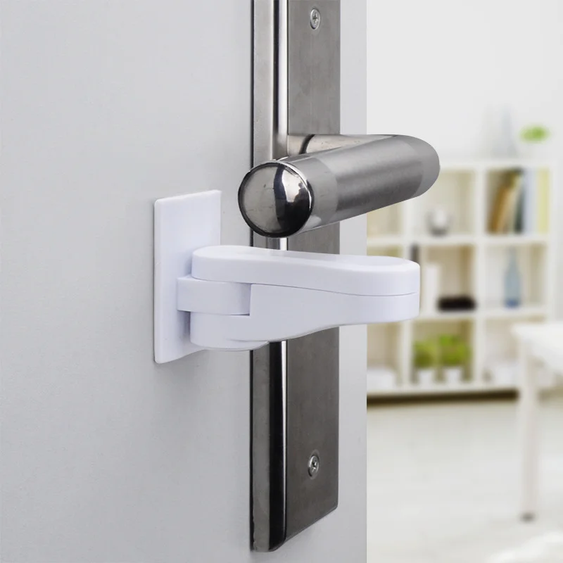 Baby Security Lock Anti Child Door Opener No Hole Anti Theft Door Handle Opener Pet Latch child lock safety lock