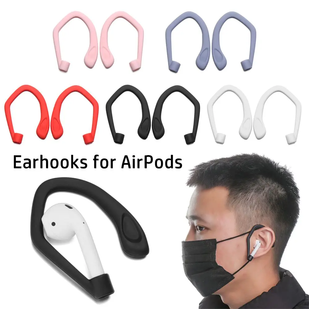 

Loss Strap Sports Protective Ear Hook Silicone Earphone Holders Anti-lost Earhooks Secure Fit Hooks For Apple AirPods 1 2 Pro