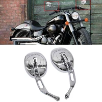 2pcs 10MM 360 ° Adjustable Motorcycle Wide View Rearview Mirror For Harley Glass Back Side Mirror Left Right 1