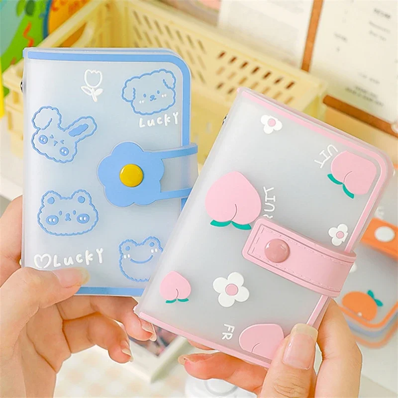 Mini Photo Album 20 Pockets 3 Inch PVC Photocard Holder Women ID Credit Card Holder Binder