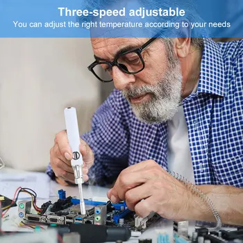 510 Thread Mini Soldering Iron Kit 3 Gear Adjustable Voltage 350/650/1100mAh Battery Cart Pen Smart Power Pen Welding Tool Kit 2