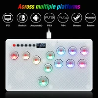 Flatbox Left/Right Layout Mini HitBox Stickless Controller For PS4 FightStick HotSwap Kailh Switch Arcade Joystick For PC/PS3/NS - Image 2