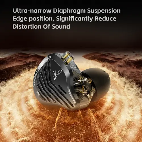 GK KUNTEN Dynamic Drive Headphones HIFI Heavy Bass Earbuds Sports Metal Headphones Detachable Headphones 2PIN KZ Zenith EDX - Image 6