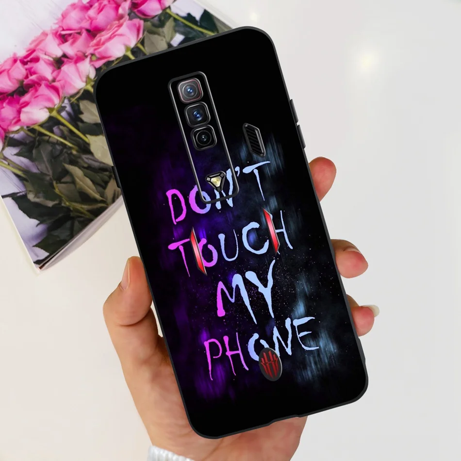 Fashion Cool Pattern Black Silicone Phone Case for ZTE Nubia Red Magic Series