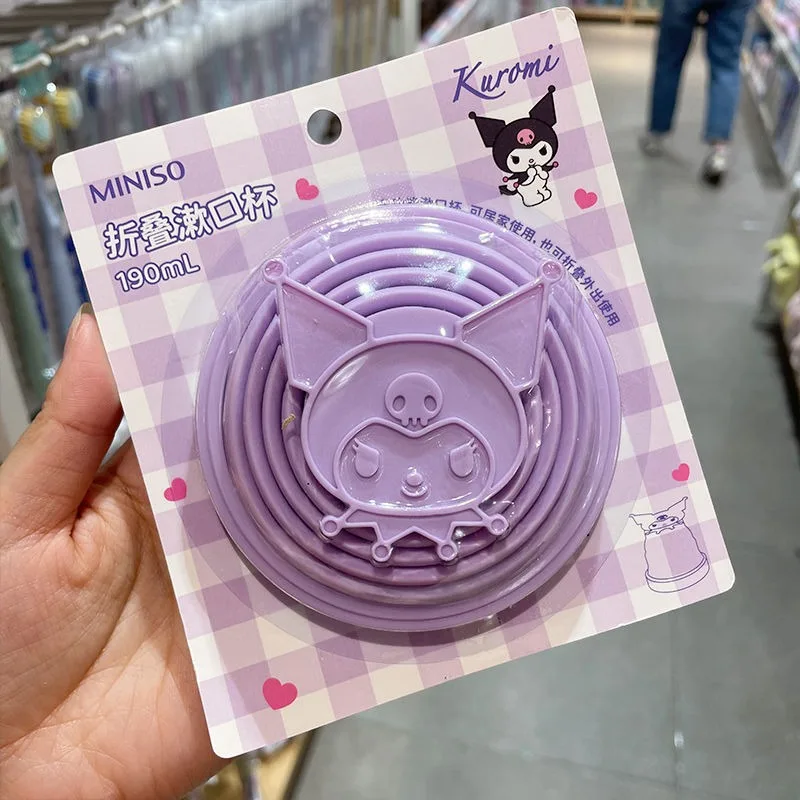 

My melody kuromi cinnamoroll Новая мужская и женская мультяшная Милая креативная модная индивидуальная Высококачественная Складная портативная чашка для путешествий