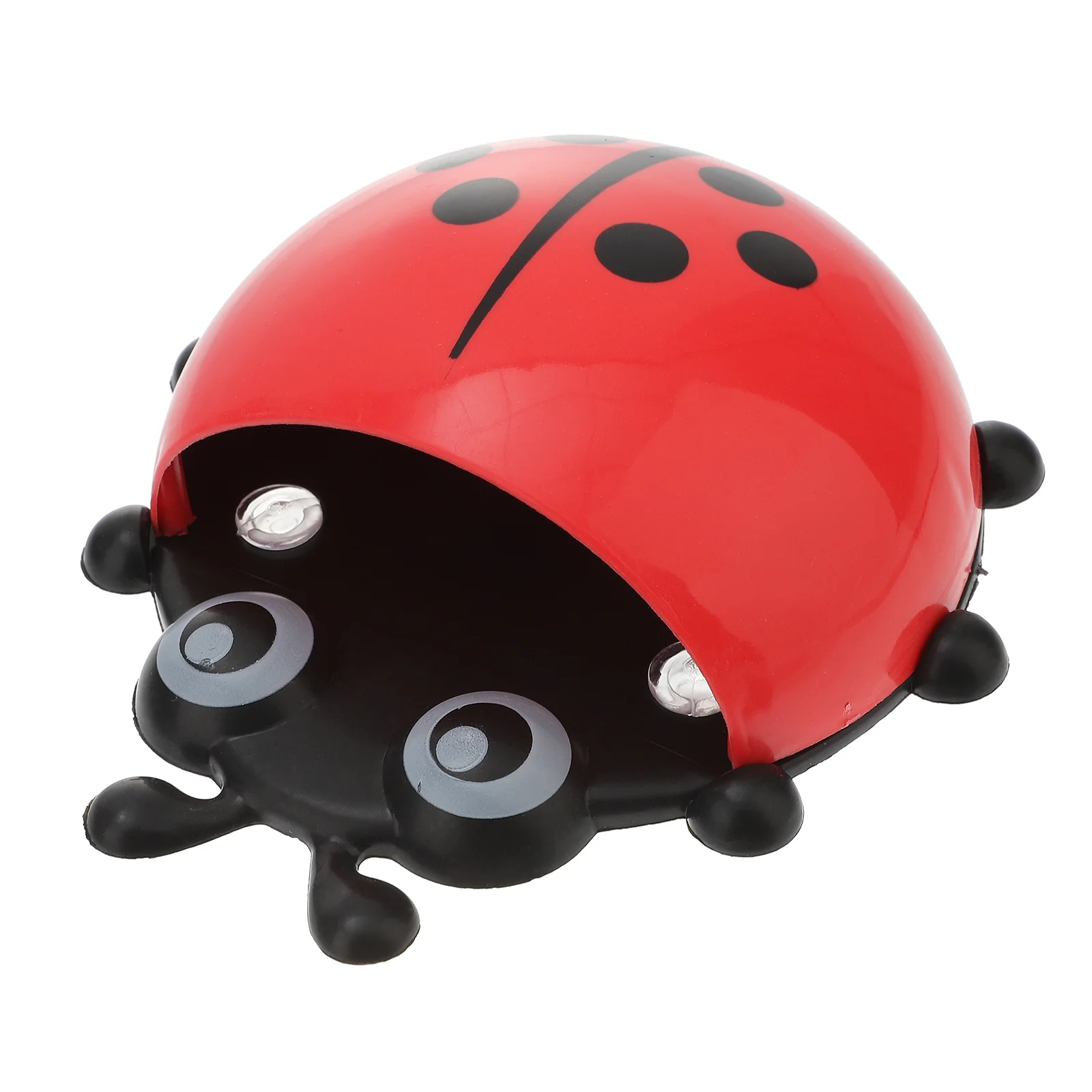

Kids Wall Suction Cup Mount Holder Cartoon Ladybug Toothpaste Container Box Storage Organizer Red
