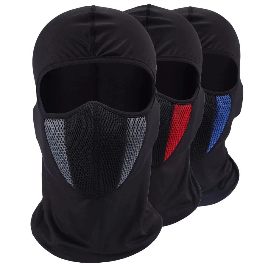 Breathable Balaclava Motorcycle Full Face Mask Motorbike Cycling Bike Mask Motocross Helmet Hood Moto Riding Neck Face balaclava mask