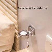 No Drill Wall Mount Watch and Jewelry Storage Rack, Clear Plastic, Double Compartmentary Charging Stand, For Apple Watch 1