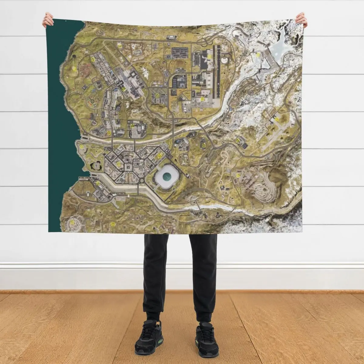 Cod Warzone Patterns COd Warzone Map Throw Blanket: The Ultimate Gift for Gamers & Fans