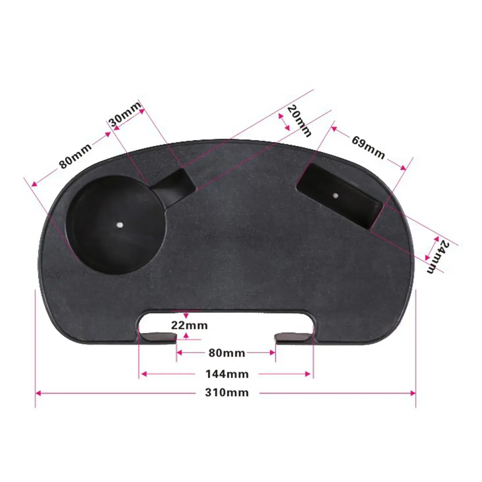 Plastic Universal Chair Cup Holder Snack Tray for Leisure Chair Garden Recliner Sun Lounger Clip Side Table