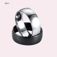 Tarnish Free 2mm 4mm 6mm Stainless Steel 18K Gold Plated Silver Color Knuckle Rings For Lady Minimalist Gold Rings For Women 2
