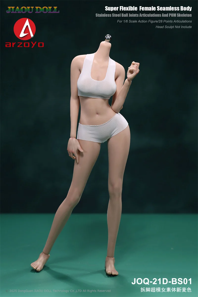 JIAOU DOLL シームレス素体 白人女性 female Body 1/6 JIAOU DOLL JOQ-21D 1/6 Detachable Foot Seamless Female Body 12