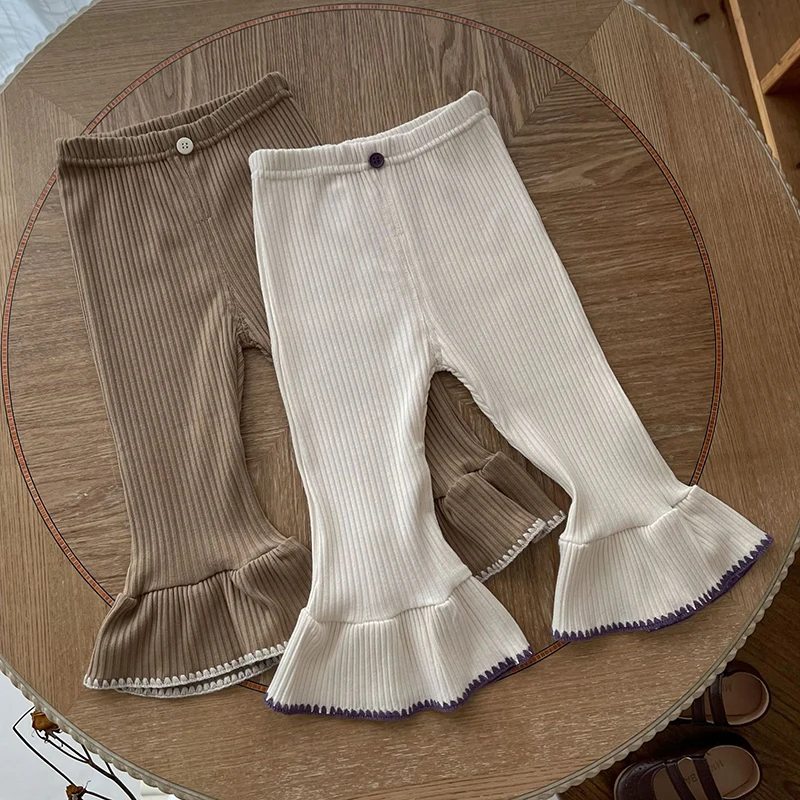 Kids Boys Girls Pajamas Set Cotton Long Sleeve Children Sleepwear Pajamas Flared Pants Sets Baby Clothes Spring Autumn Clothing - Image 5