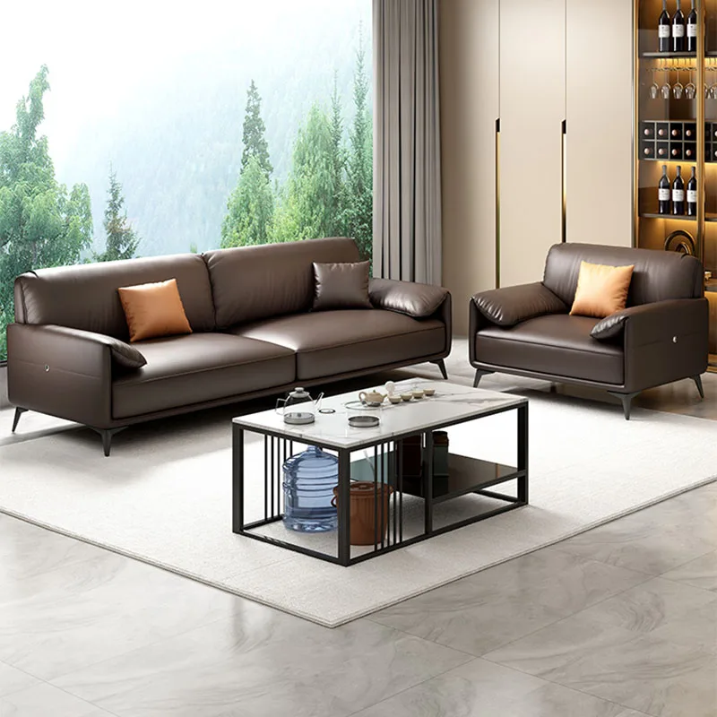 Lazy Floor Office Sofas Executive Modern Ergonomic Leather Reception Office Sofas Accent Muebles Para Hogar Furniture