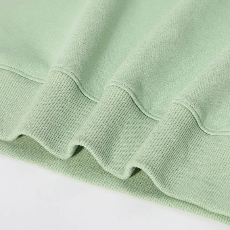 Felpe solide con Logo ricamato personalizzato autunno inverno felpa in pile caldo top da uomo di alta qualità Pullover Hip Hop di marca maschile 4